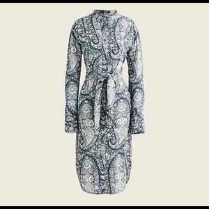 NEW JCREW SILK SHIRTDRESS SIZE 0